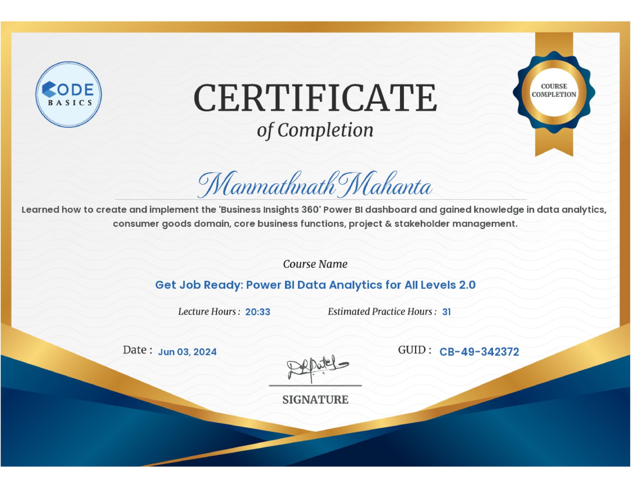 Microsoft Power BI Data Analytics Certification